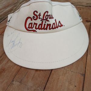 Vintage St. Louis signed visor